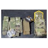 3 Misc Lots -Triple Pistol Mag Pouch, CB. Single