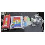 4 Items lip gloss, mini lava lamp, ghost plushy,