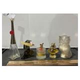 5 vintage Avon animal bottles w/ cologne
