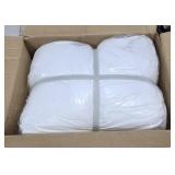Snap-front large white micromax lab coats