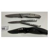 3 folding knives