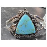 Sterling Bracelet w/ Turquoise Stone