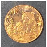 2012 1oz Copper Round - Panda Bears