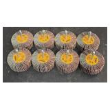 (8) 3" x 1" X 1/4" 40 gr flap wheel