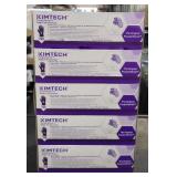 5 Kimtech purple nitrile exam gloves