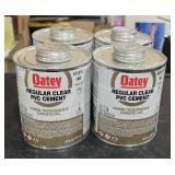 4 Oatey regular clear PVC cement