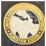 $10 Silver Gaming Token Plantation Station