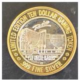 $10 Silver Gaming Token Rio Hotel & Casino