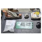 Bin w/ Hand Sander and Misc Parts