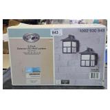 NIB Hampton Bay 2 Pack Exterior LED Wall Lantern
