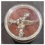 Sterling Pendant w/ 3 Blind Mice & Flag w/