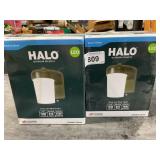 2 Halo LED outdoor security light