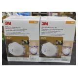(2) lots 1 box  3M particulate respirator