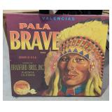 Frameless "Pala Brave Oranges"  Wall Hanging