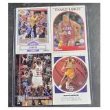 4 NBA Cards  Johnson, Barkley, Jordan, O,Neil