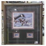 Framed Waterfowl Stamp  Geese