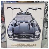 Framed Cleworth 300SL Gullwing No Glass