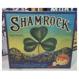Frameless "Shamrock Orange" Wall Hanging