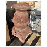 Small, antique potbelly stove, Columbus iron