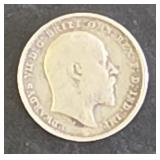 1908  3   Britt Silver Coin