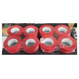 2 Lots 4 rolls Red heavy-duty duct tape