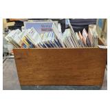 Wood Box w/ Travel Maps  Mostly AAA