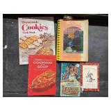 Cook books and reading books
