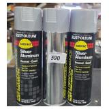 2 Rust-Oleum silver aluminum enamel