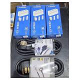 3 wired door bells, 2 dryer cords