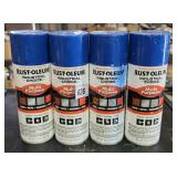 4 Rust-Oleum multi-purpose spray paint
