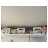 Miscellaneous boxes with contents, Pyrex,