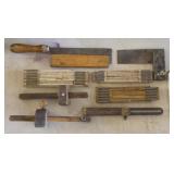 Antique measuring tools,