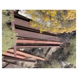 Assortment of steel metal scrapping bars