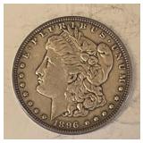 1896 P SILVER MORGAN $1 DOLLAR COIN