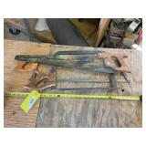 Collection of hand saws. Bidder pays 3x money