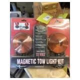 Magnetic tow light kit