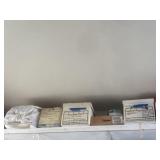 All items on upper shelf