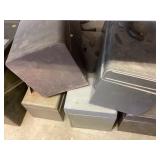 Assorted toolboxes-empty. 1 lot of 5 boxes