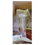 Glassware cups, vases