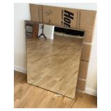 Beveled edge mirror