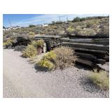 Assortment of railroad ties and more