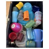 Tote of dishes