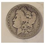 1885 O  SILVER MORGAN $1 DOLLAR COIN