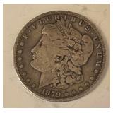 1879  P SILVER MORGAN $1 DOLLAR COIN
