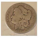 1881 P SILVER MORGAN $1 DOLLAR COIN
