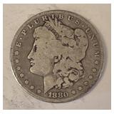 1880 O SILVER MORGAN $1 DOLLAR COIN