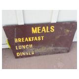 Meals sign