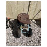 Rolling garden stool