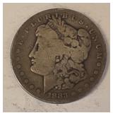 1883 S SILVER MORGAN $1 DOLLAR COIN