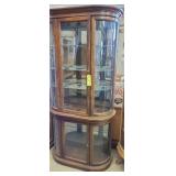 2 section wooden curio 77' high